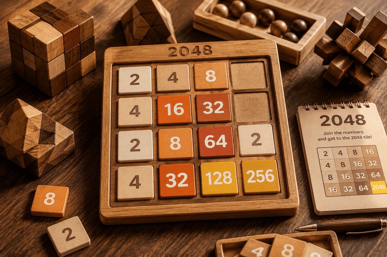 Play 2048 puzzle online for free